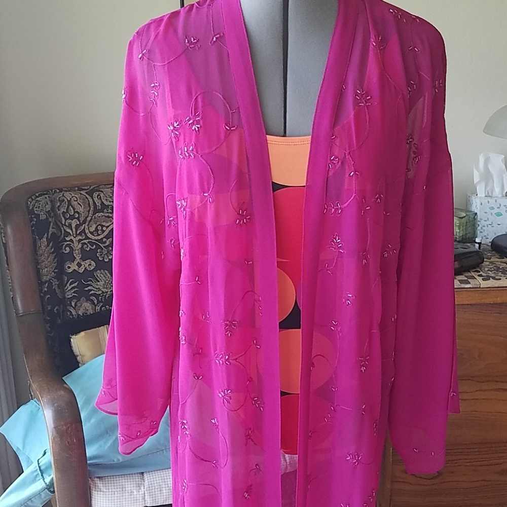 Kimono NWT.  with delicate beading